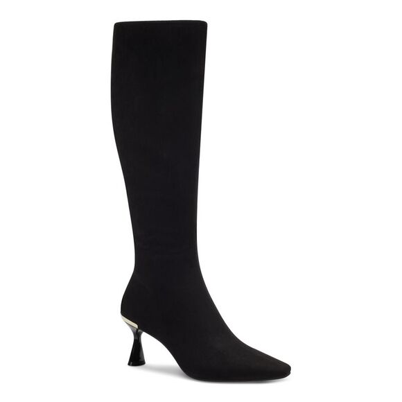 ALFANI Womens Black Comfort Goring Cecee Pointed Toe Kitten Heel Boots 5 M